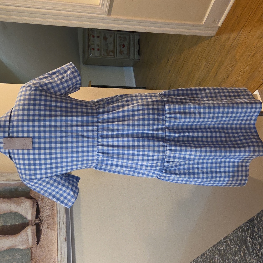 Emery Rose Gingham Button-Down Dress - Picture 7 of 12